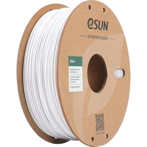 eSUN ASA+ 3D Printer Filament 1.75mm 1kg Spool - Cold White