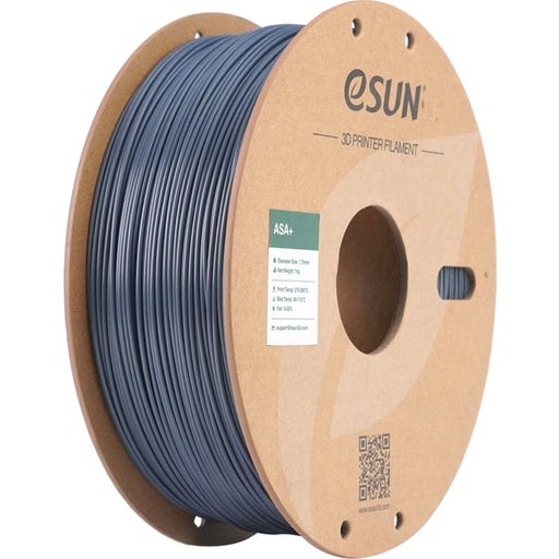 eSUN ASA+ 3D Printer Filament 1.75mm 1kg Spool - Grey